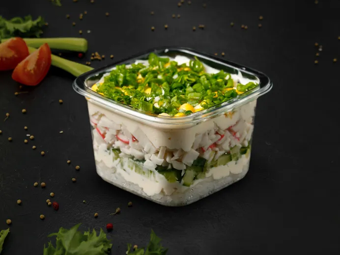 Трайфл c крабом