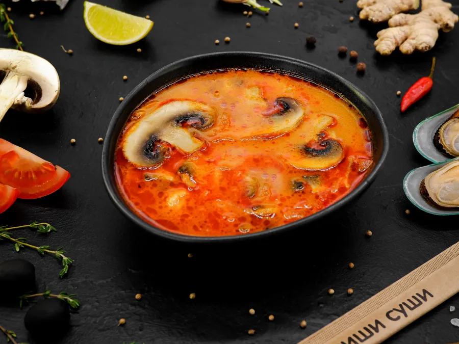 Том ям без креветки