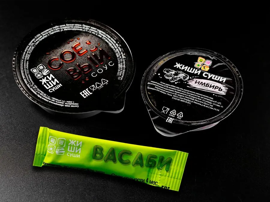 Комбо соевый, имбирь, васаби
